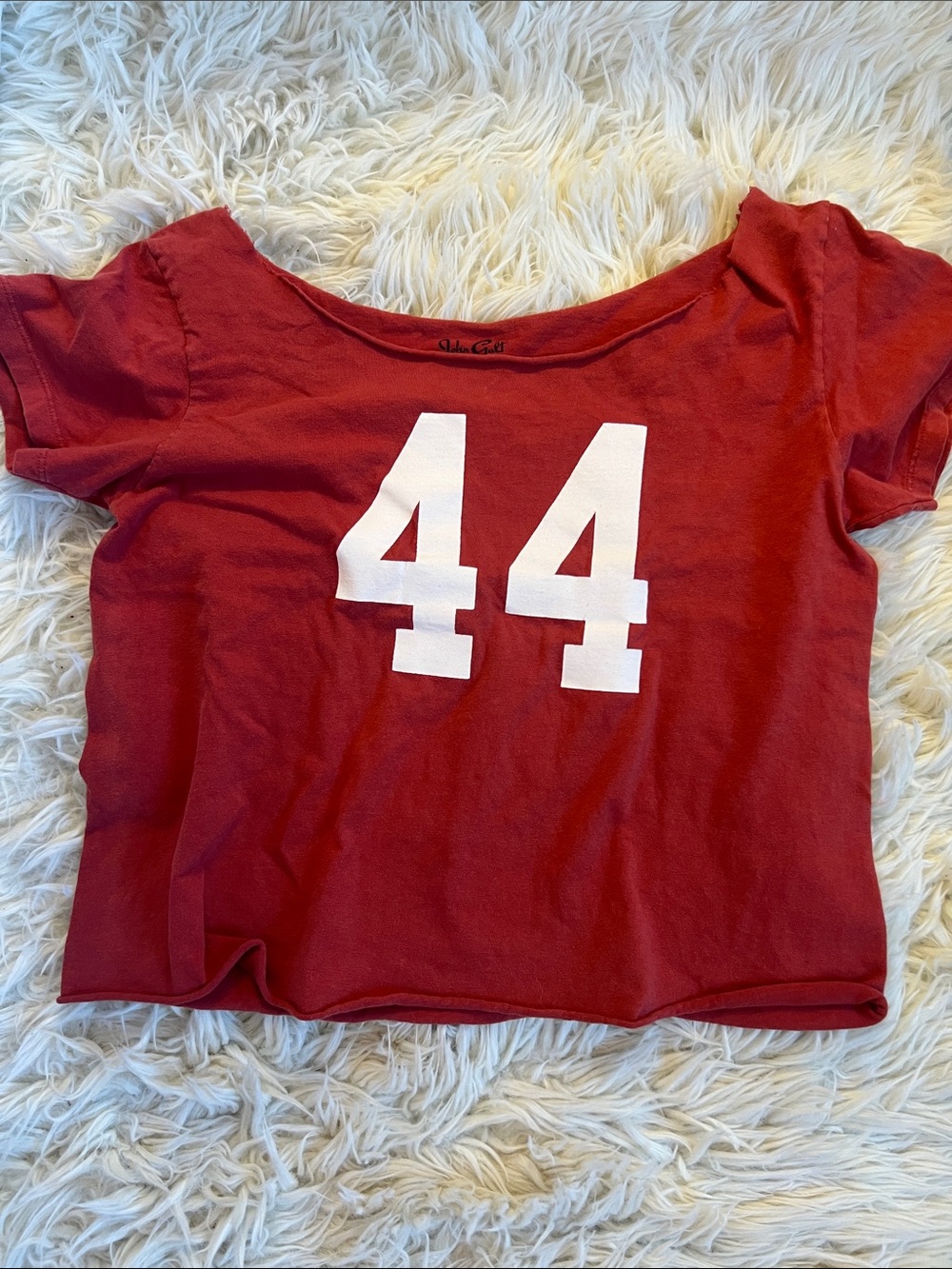 Brandy off shoulder oversized tee